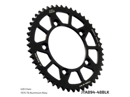JT Sprockets JTA894.48BLK – 48 zubov, BLK; celý originál výrobcu s technickou legendou