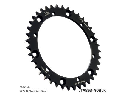 JT Sprockets JTA853.40BLK – 40 zubov, BLK; celý originál výrobcu s technickou legendou