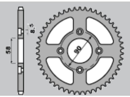 JT SPROCKETS Zadná rozeta JTR231 36 zubov Honda C125 Super Cub '18-21'