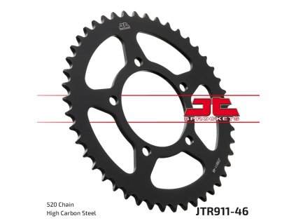 JT SPROCKETS Zadná rozeta JTR911 46 zubov Zontes G1 / Gk / U 125 '21-'23
