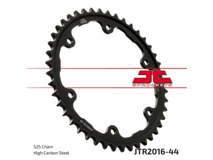 JT SPROCKETS Zadná rozeta JTR2016 44 zubov Triumph Speed Triple 1200 RR / RS '21-'23
