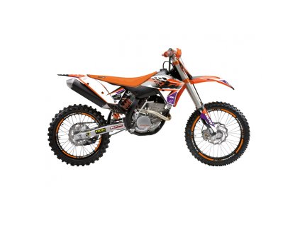BLACKBIRD Sada polepov KTM EXC/EXC-F '08-'11, SX/SX-F 125 '07-'10 Dream 5 oranžová/čierna