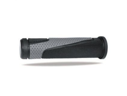 PROGRIP Gripy (rukoväte) PG807 ATV / Jet Ski / MTB (22+22 mm, dĺžka 125 mm) – čierne/sivé, dvojzložkové
