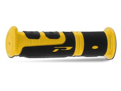 PROGRIP Gripy (rukoväte) PG964 ATV / Jet Ski / MTB 22+22 mm 120 mm – žlté/čierne