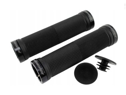 PROGRIP Gripy (rukoväte) PG999 ATV / Jet Ski / MTB (22+22 mm, dĺžka 120 mm) – čierne/čierne, Lock-On