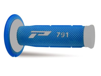 PROGRIP Gripy (rukoväte) PG791 Off Road 22+25 mm 115 mm – sivé/modré dvojzložkové
