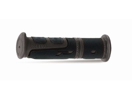 PROGRIP Gripy (rukoväte) PG964 ATV / Jet Ski / MTB 22+22 mm 120 mm – čierne/titánové