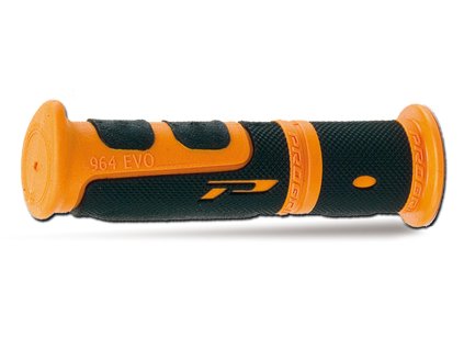 PROGRIP Gripy (rukoväte) PG964 ATV / Jet Ski / MTB 22+22 mm 120 mm – oranžové/čierne
