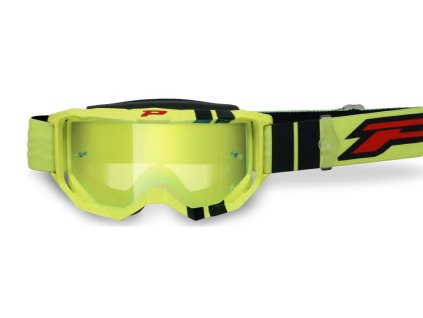 PROGRIP Okuliare PG3300 Vision GO – žlté fluo/čierne – žlté zrkadlo