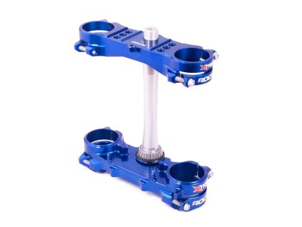 XTRIG Držiaky tlmičov Rocs Tech Triple Clamps Yamaha YZ 125 '15-'26; Fantic XX 125 '21-'26 modré