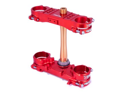 XTRIG Držiaky tlmičov Rocs Tech Triple Clamps Honda CRF 250 '22-'24; CRF 450 '21-'24 červené