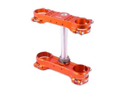 XTRIG Držiaky tlmičov Rocs Tech Triple Clamps KTM SX/SX-F '13-; EXC; Husqvarna '14-'22; Gas Gas '21-'22 oranžové