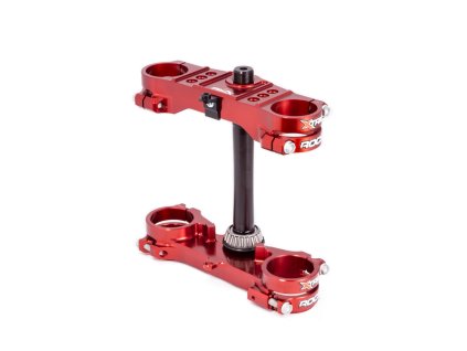 XTRIG Držiaky tlmičov Rocs Tech Triple Clamps Kawasaki KX 85 '08-'25 X-TRX Brown