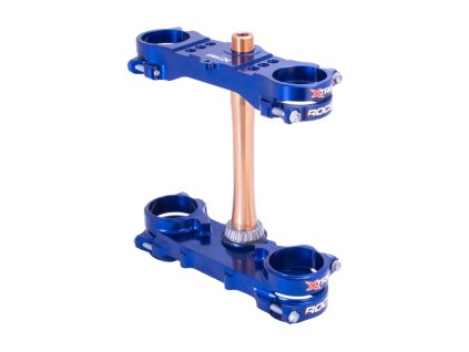 XTRIG Držiaky tlmičov Rocs Tech Triple Clamps Yamaha YZ 250F '24-'25; YZ 450F '23-'25 modré