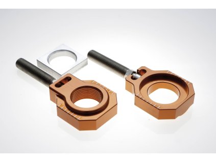 ACCEL Šponovák (napínač) reťaze so skrutkou KTM SX/SXF 125-450 '13-19, Husqvarna TC 125/250 / FC 250/350/450 '15-18 oranžový
