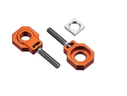 ACCEL Šponovák (napínač) reťaze so skrutkou KTM SX 85 '13-'14 oranžový