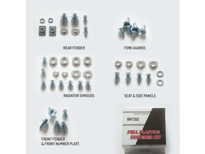 ACCEL Sada skrutiek na plasty Yamaha YZF 250 (10–13), WR 450F (12–14)