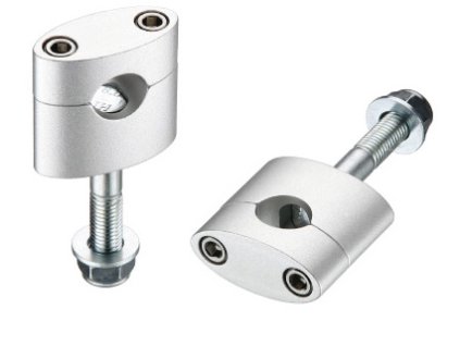ACCEL Držiaky / podložky riadidiel 22,2 mm, výška 33 mm, so skrutkou M12 – čierne