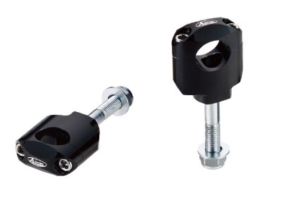 ACCEL Držiaky / podložky riadidiel 28,6 mm, výška 42 mm, so skrutkou M12 – čierne