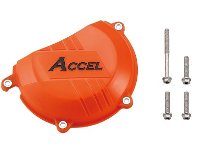 ACCEL Chránič krytu spojky KTM SXF450 '13-, EXCF450 '12-, EXC 500 oranžový