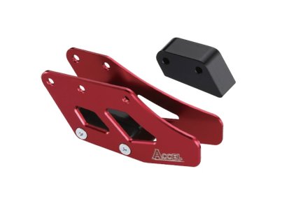 ACCEL Zadné vodidlo reťaze Honda CR '90-'04, CRF 250/450 '02-'04 červené