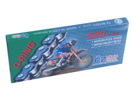 CZ Reťaz 520 Rdo O-Ring do 450 ccm + nitovacia spojka