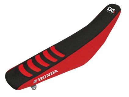 BLACKBIRD Poťah sedla Honda CRF 250R '10-'13, CRF 450R '09-'12 Double Grip 3, čierny/červený