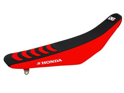 BLACKBIRD Poťah sedla Honda CRF 250R '14-'17, CRF 450R '13-'16 Double Grip 3, čierny/červený