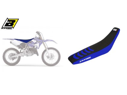 BLACKBIRD Poťah sedla Yamaha YZ 125/250 '02-'21 Double Grip 3 modrý/čierny