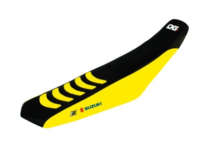 BLACKBIRD Poťah sedla Suzuki RMZ 250 '19-'23, RMZ450 '18-'23 Double Grip 3 čierny/žltý