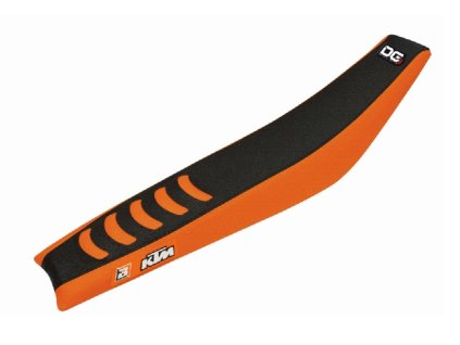 BLACKBIRD Poťah sedla KTM SX/SXF '11-'15, EXC/EXCF '12-'16 Double Grip 3 čierny/oranžový