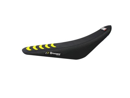 BLACKBIRD Poťah sedla Husqvarna FC/TC '14-'15, TE/FE '14-'16 Double Grip 3 čierny/žltý
