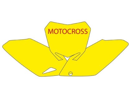 BLACKBIRD Sada polepov číselných Tabuliek Suzuki RMZ 450 '08-'16 červená