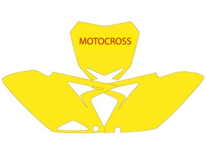 BLACKBIRD Sada polepov číselných Tabuliek Suzuki RMZ 250 '10-'16 červená
