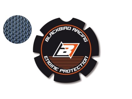 BLACKBIRD Ochranná nálepka krytu spojky KTM SXF 350/450/500 '07–'15, EXC 350/450 '07–'16 (tvrdá – odolná voči nárazom, priemer 155 mm)