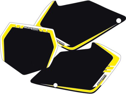 BLACKBIRD Polepy pod štartové čísla Suzuki RMZ 450 '08–'09 čierne