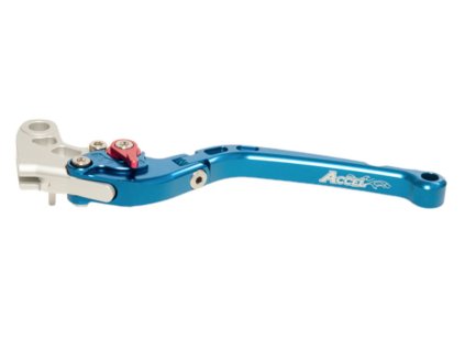 ACCEL Spojková páčka (výklopná) Suzuki GSX-R 600 / 750 (06–09), GSX-R 1000 (05–06, 09) – modrá