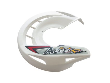 ACCEL Kryt predného brzdového kotúča biely
