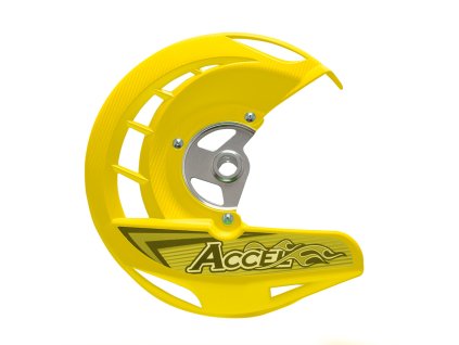 ACCEL Kryt predného brzdového kotúča Suzuki RMZ 250 '07-'16, RMZ450 '05-'16 žltý