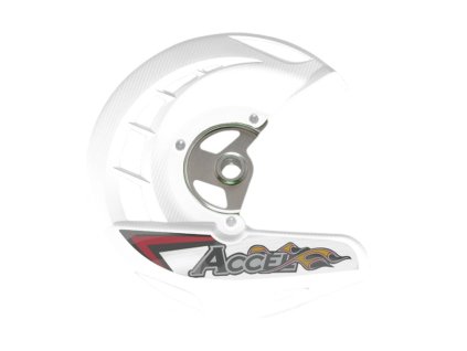 ACCEL Kryt predného brzdového kotúča KTM SX/SXF '03-'14, EXC, EXCF '03-'15 biely