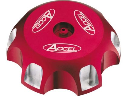 ACCEL Zátka palivovej nádrže Honda CRF 250 (04–18), CRF 450 (02–18) – červená