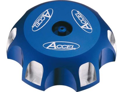 ACCEL Zátka palivovej nádrže Honda / Kawasaki / Suzuki / Yamaha – modrá