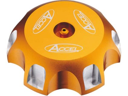 ACCEL Zátka palivovej nádrže Suzuki RMZ 250 (07–09), LTR, LTZ, DRZ 400 – zlatá
