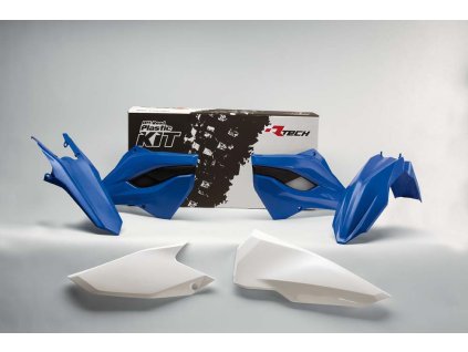 RTECH Sada plastov Husaberg TE/FE 125/250/300/350/450/501 '13-'14 OEM modrá/biela