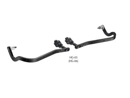 ACCEL Chrániče rúk Enduro s hliníkovým uchytením – čierne (28 mm)