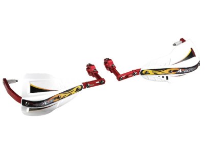 ACCEL Chrániče rúk Enduro s hliníkovým uchytením – čierne (22 mm)