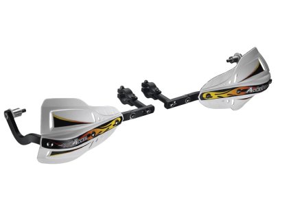 ACCEL Chrániče rúk Enduro s hliníkovým uchytením – čierne (22 mm)