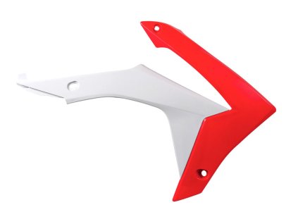 RTECH Kryty chladičov Honda CRF 450R '13-16, CRF 250R 14-17 OEM biele/červené