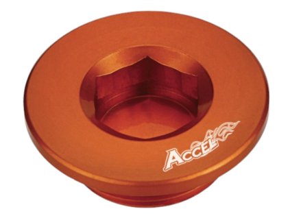 ACCEL Inšpekčná zátka krytu zapaľovania KTM SXF250/350/450/505 '07-'13 oranžová