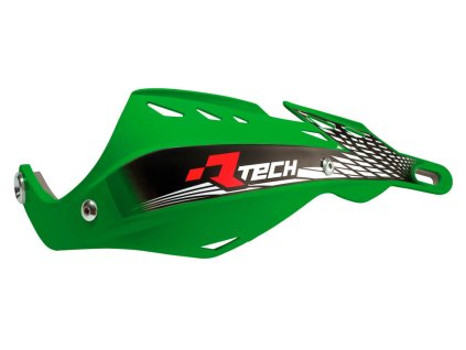 RTECH Chrániče rúk Gladiator Alu – zelené (bez uchytenia)